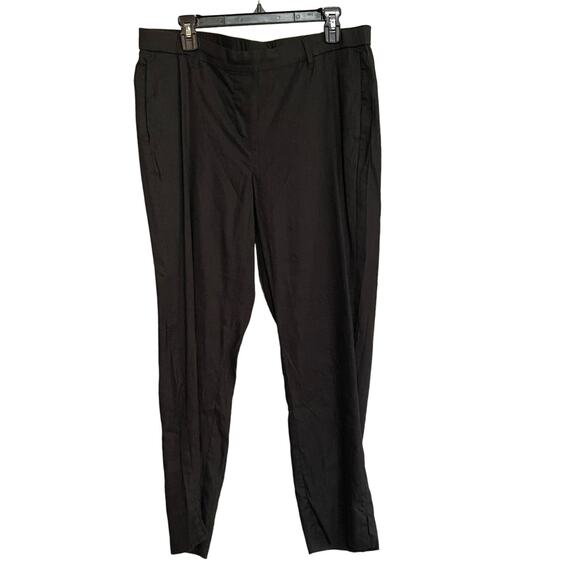 J Jill Pants Modern Linen Stretch Slit Hem Slim Sz L Tall Pullon Pocket Comfort - Picture 1 of 9